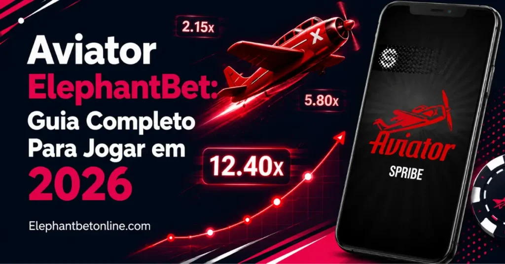 Ecrã de abertura do jogo Aviator da ElephantBet com o logótipo Spribe no telemóvel